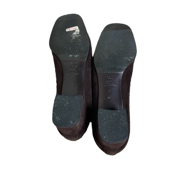 ST.JOHN BROWN‎ SUEDE BLOCK HEELS  SIZE 8 - Picture 5 of 8